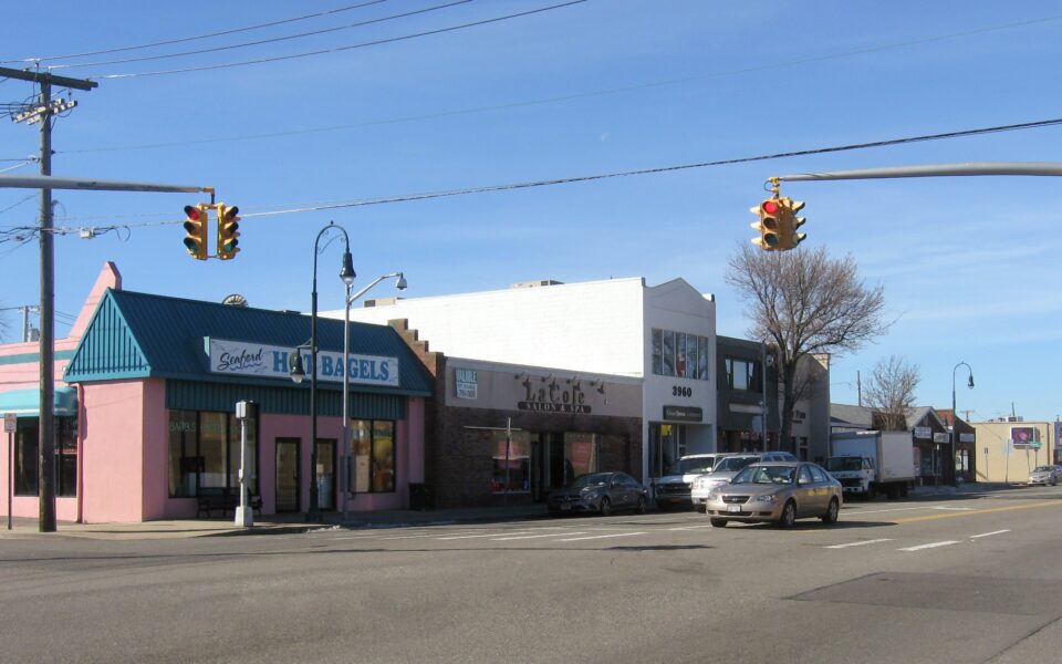Seaford, New York storefronts on Merrick Road.